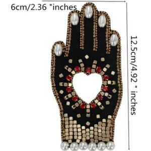 NWOT Beaded Applique Hand Patch